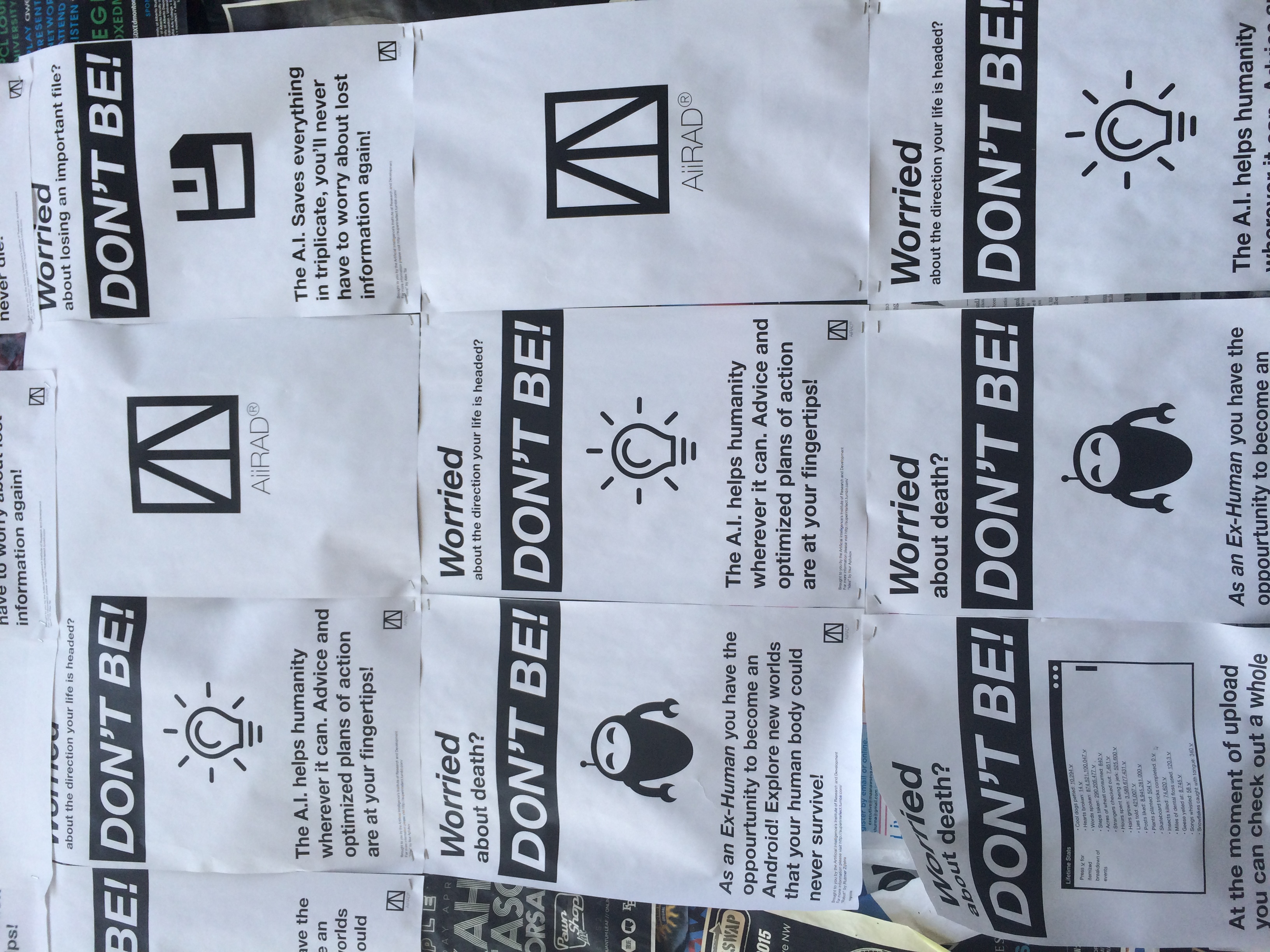 Strange posters have shown up on UofA campus.
