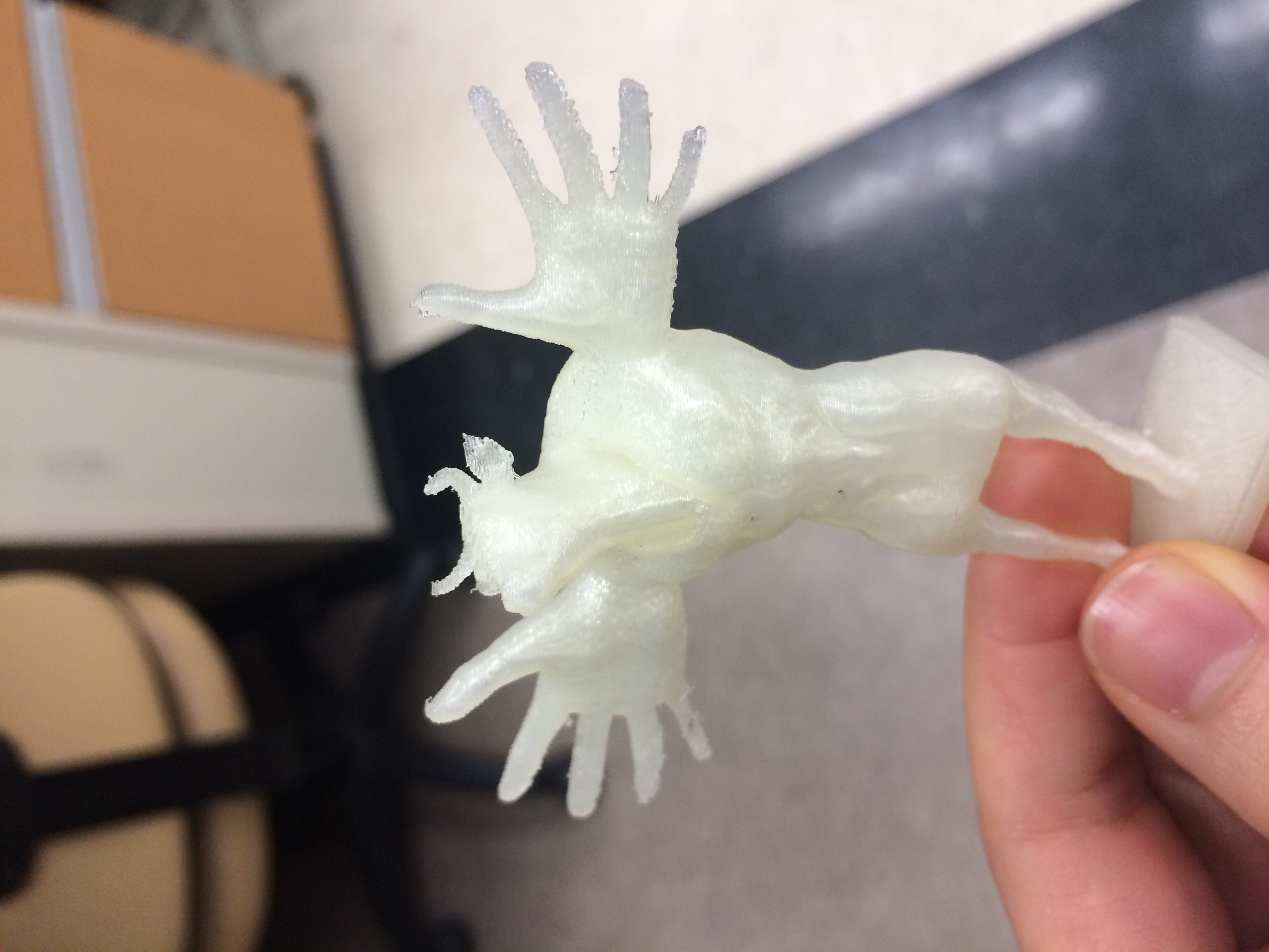 Round two in the lab's disturbing 3D prints competition.