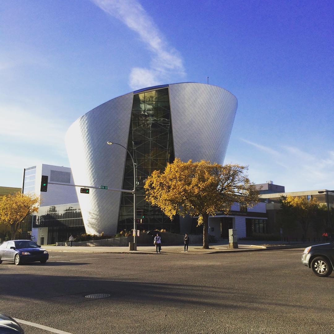 The UofA is looking pretty today. #yeg