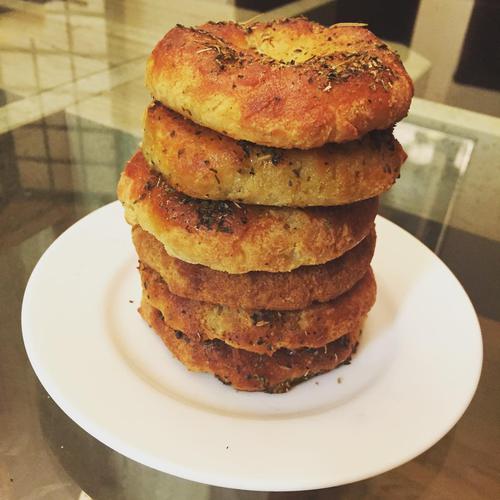 I made some cheesy keto bagels ☺️ #keto #cheese #ketobreakfast #food #foodporn #breakfast #bagel