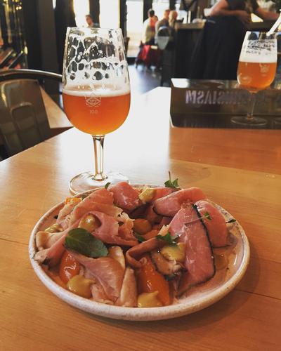 I finally had the chance to make my way out to Ritchie market. I had a flight of beer 🍻 the best was a beer with...