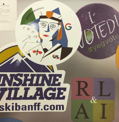 I am unreasonably excited about this Grace Hopper sticker my lab-mate gave to me.