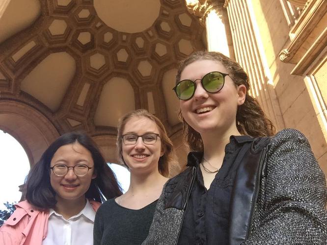 The gang goes to an art lagoon. #travel #gradschool