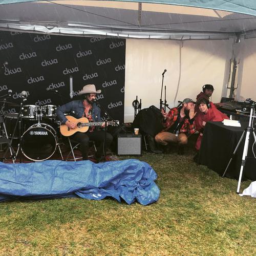 One of my favorite parts of @edmfolkfest is the @ckuaradio tent with their live broadcasts. Had a chance to listen...