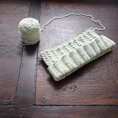The most difficult part of any knitting project: unraveling because you dramatically underestimated how much yarn...