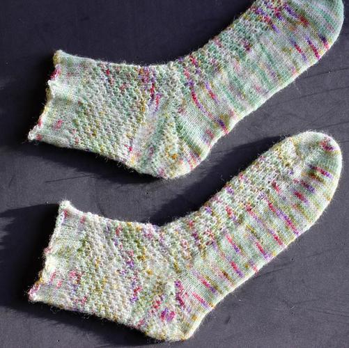 Hot off the needles, my first pair of socks! The yarn is from @lichenandlace in wildflower, which I picked up from...