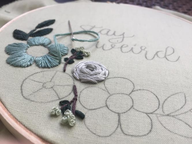 I took a break from ICML reviewing yesterday to go to an embroidery class. My goal is to get good enough to make my...